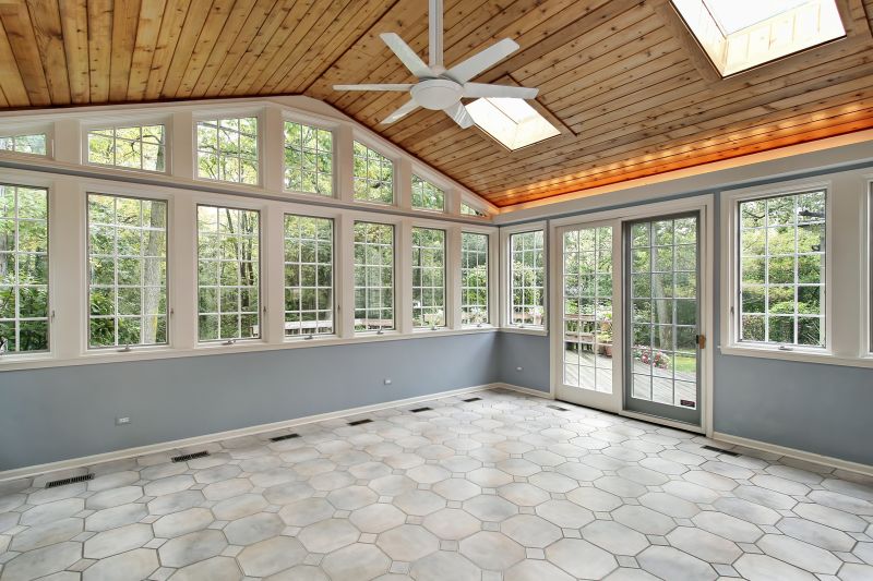 Sunroom with Sliding Doors